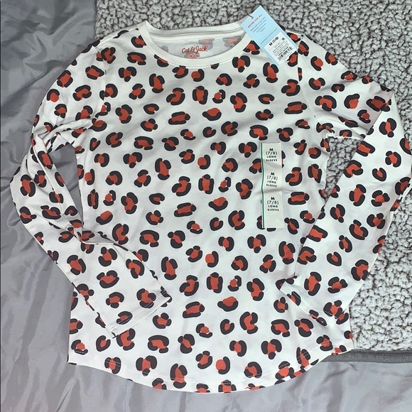 Cat & Jack Other - Cheetah print long sleeve shirt NWT size M(7-8)
